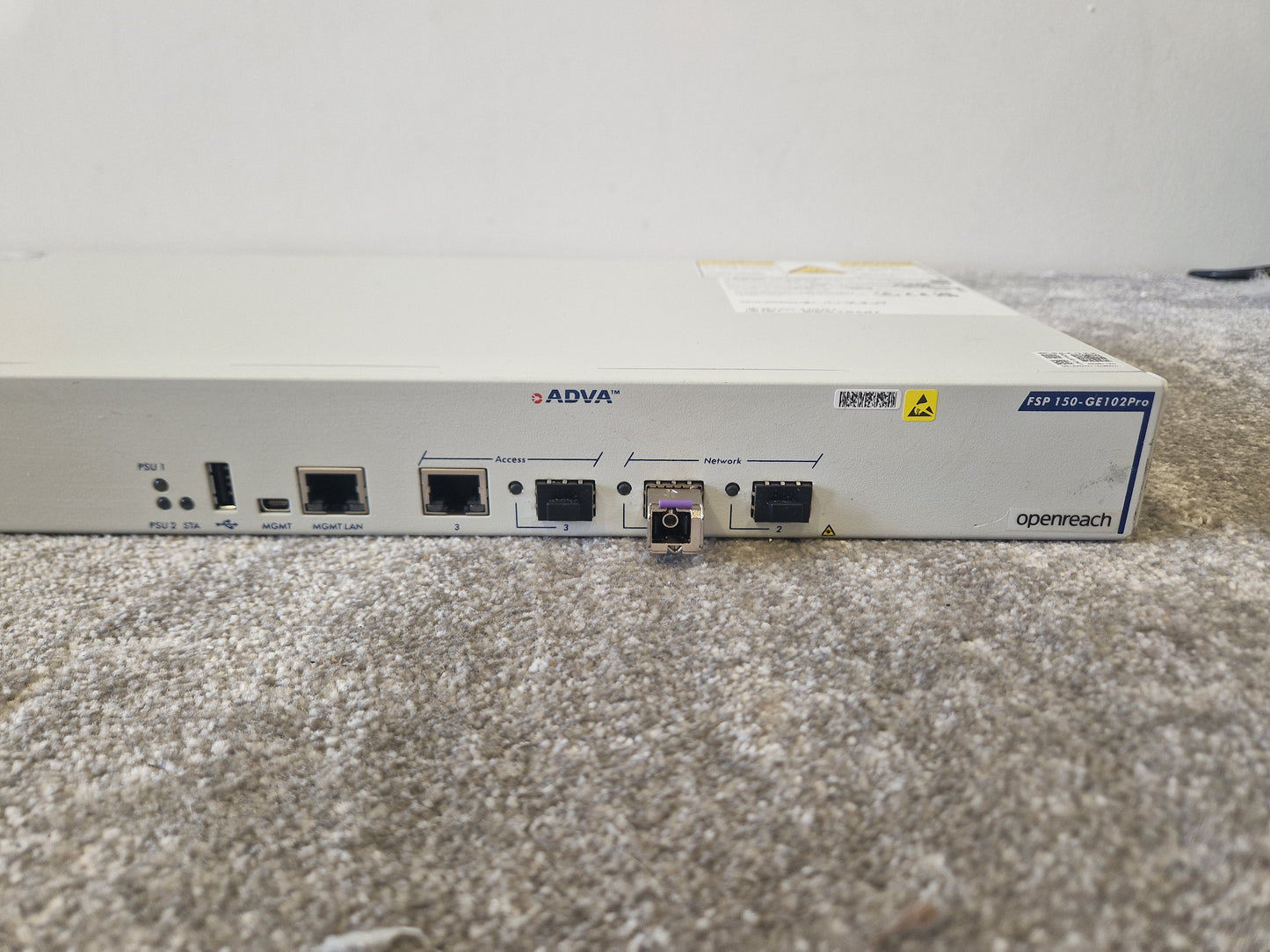 ADVA Openreach FSP 150-GE102Pro Network Demarcation Device – Carrier Ethernet - Good