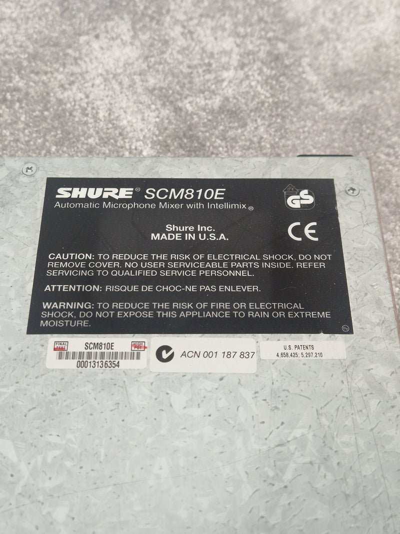 Shure SCM810E - Audio Mixer - Black - Good - image 8