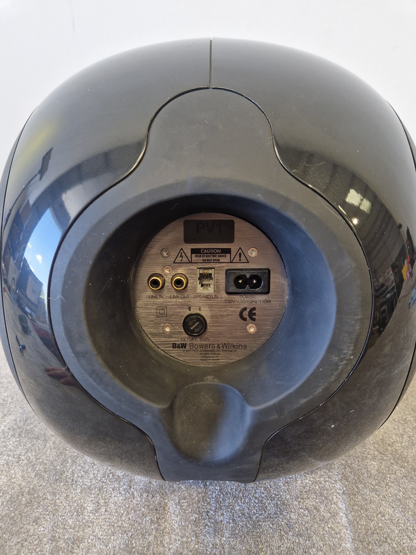 Bowers & Wilkins PV1 Subwoofer – Dual Opposed Drivers & Spherical Cabinet – Very Good