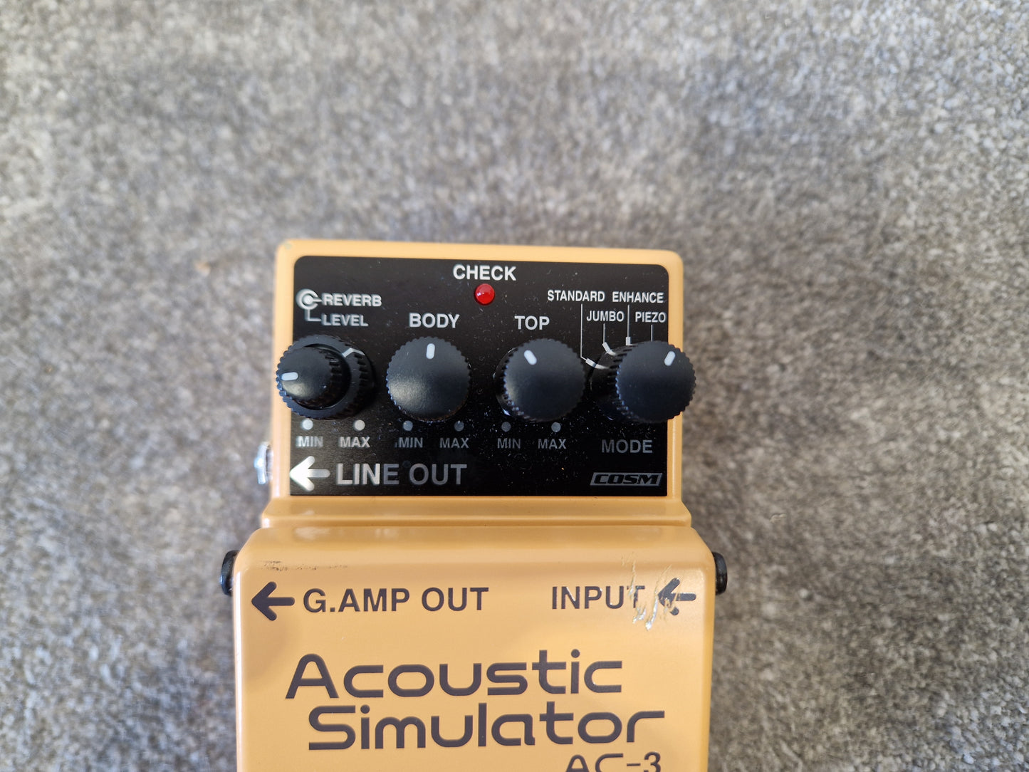 Boss AC-3 Acoustic Simulator – COSM Modeling & Built-In Reverb – Excellent w/ Original Box