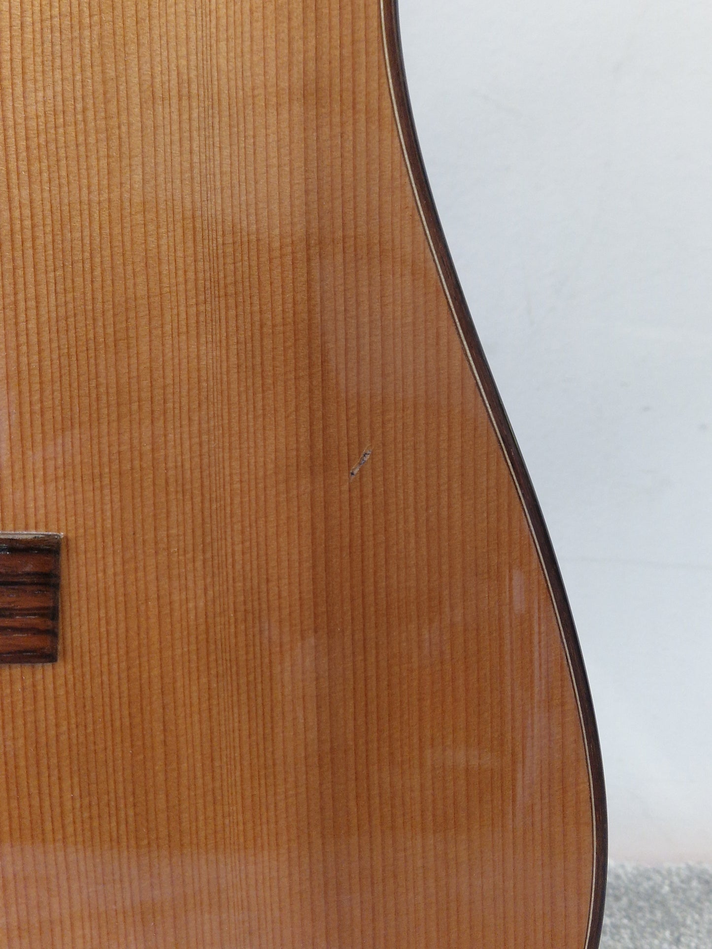 Ozark 3801 Dreadnought Acoustic Guitar – Solid Cedar Top & Koa Back – Very Good