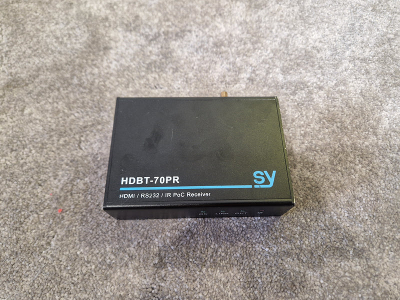 SY HDBT-70PR HDMI / RS232 / IR PoC Receiver - Very Good Condition - image 2