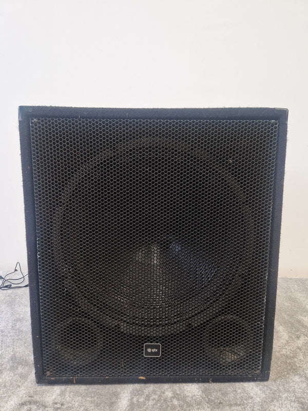 QTX Subwoofer 170.755UK 18" Subwoofer – Active PA w/ Metal Grille – Spares or Repair