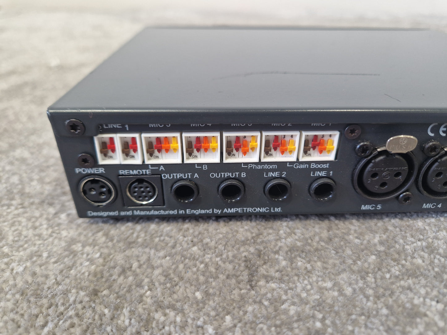Ampetronic MP 522 Mic Preamp – Low-Noise Mono – Very Good