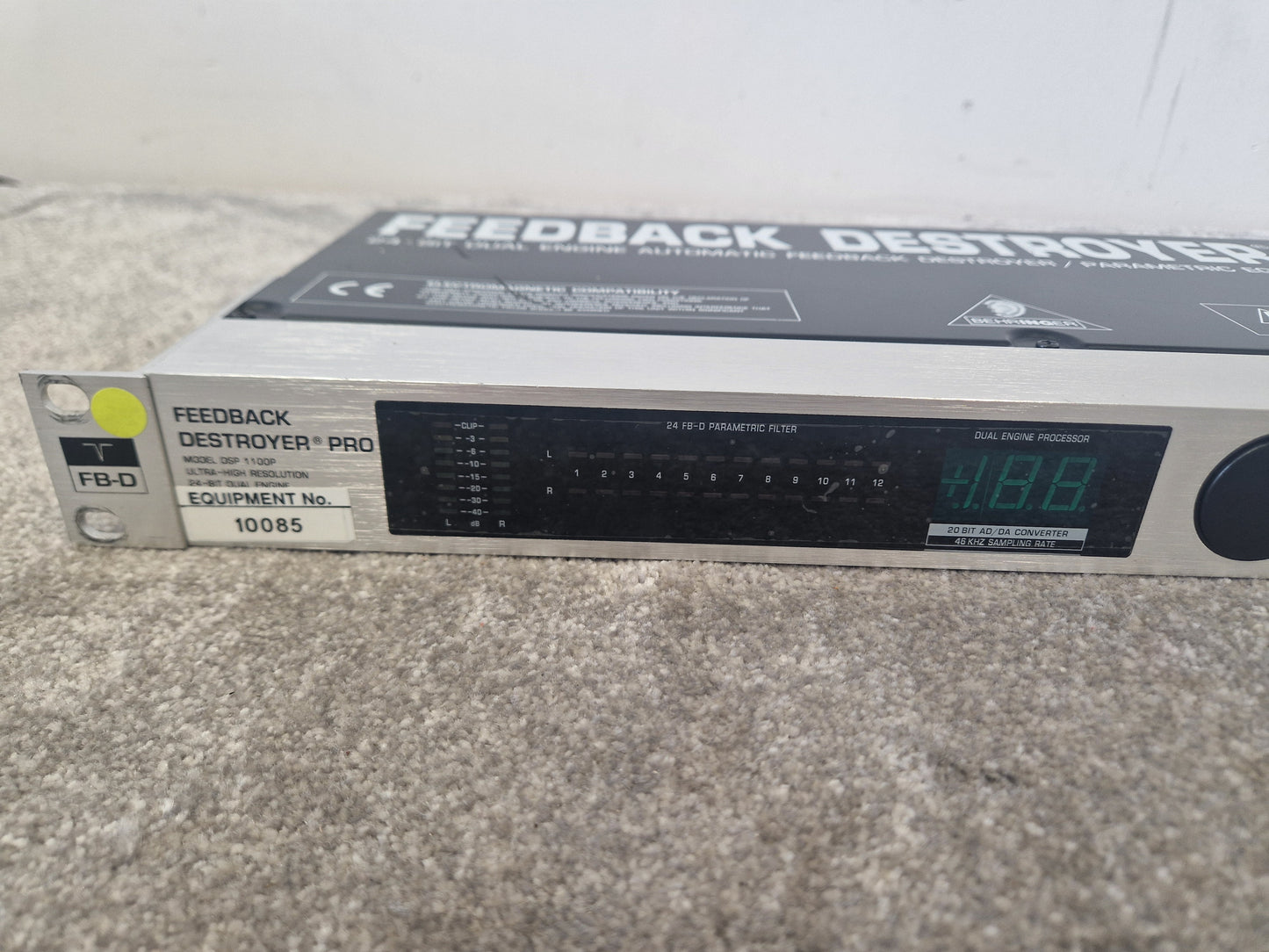 Behringer Feedback Destroyer Pro – Intelligent EQ / Feedback Suppression – Very Good