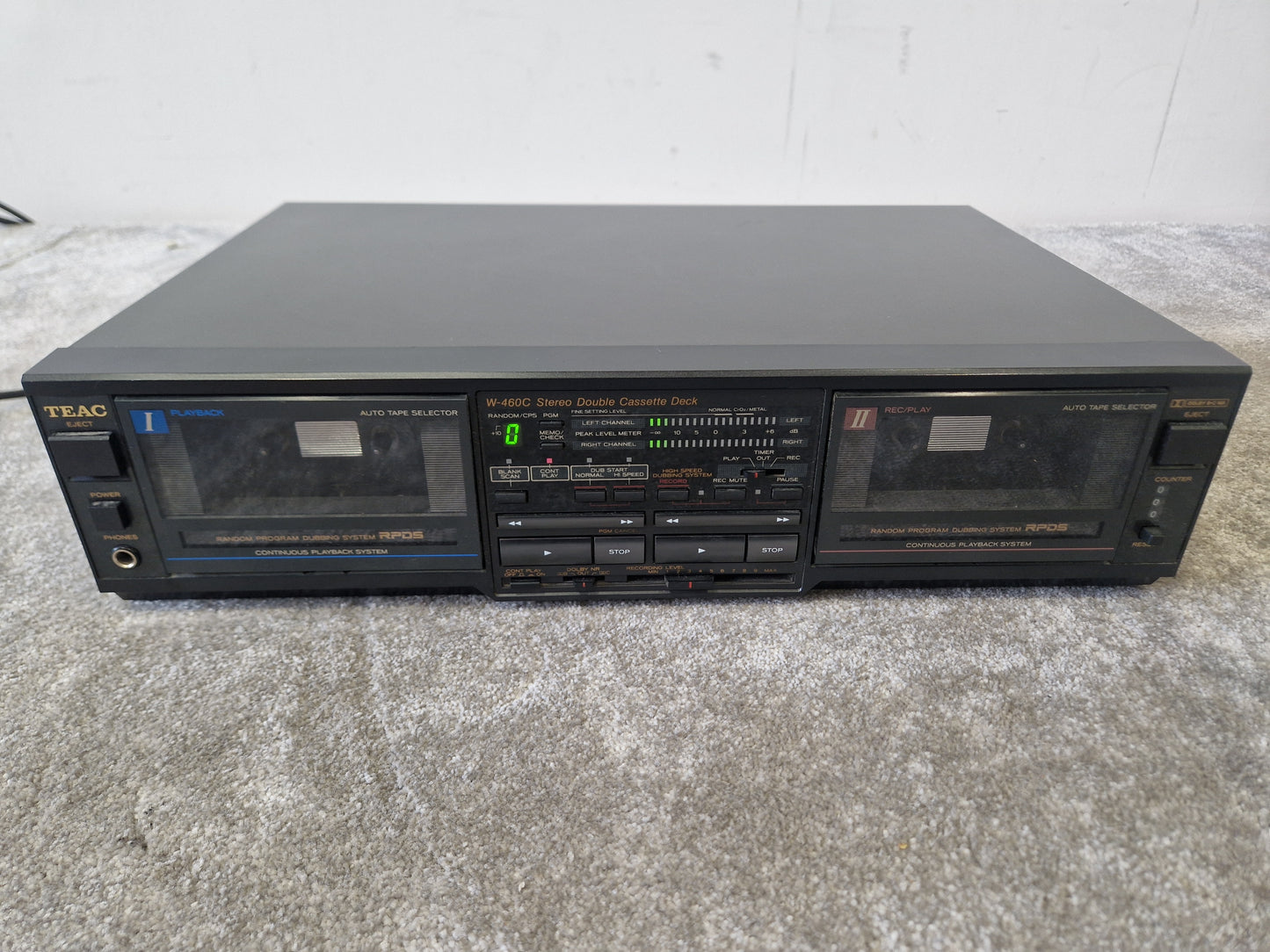 TEAC W-460C Double Cassette Deck – Auto Reverse – Very Good