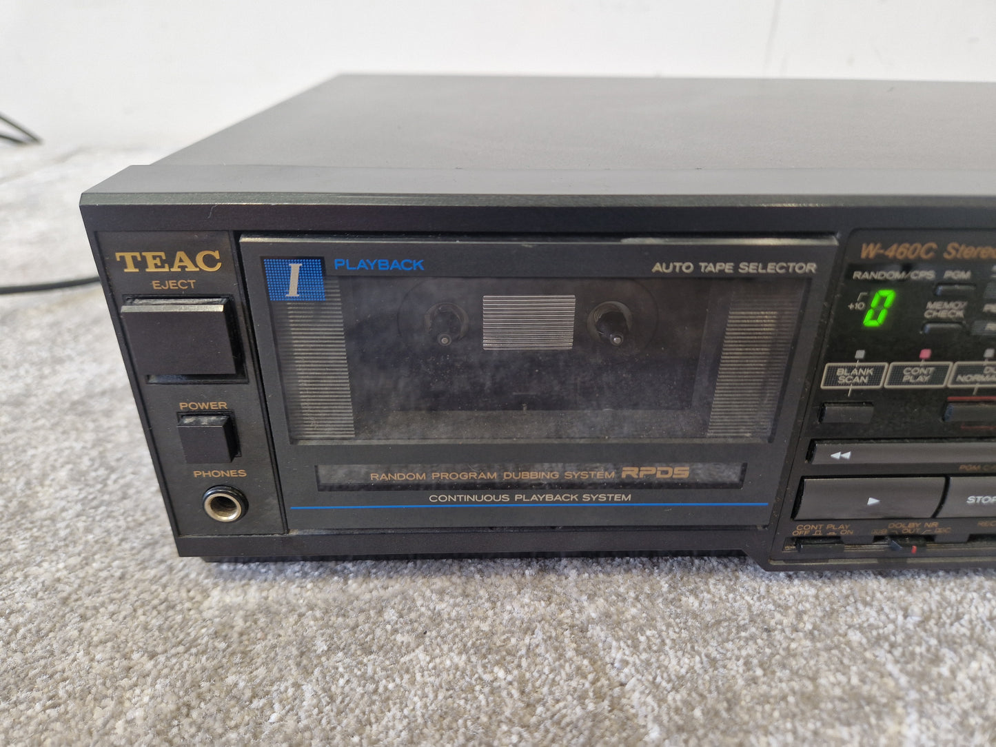 TEAC W-460C Double Cassette Deck – Auto Reverse – Very Good