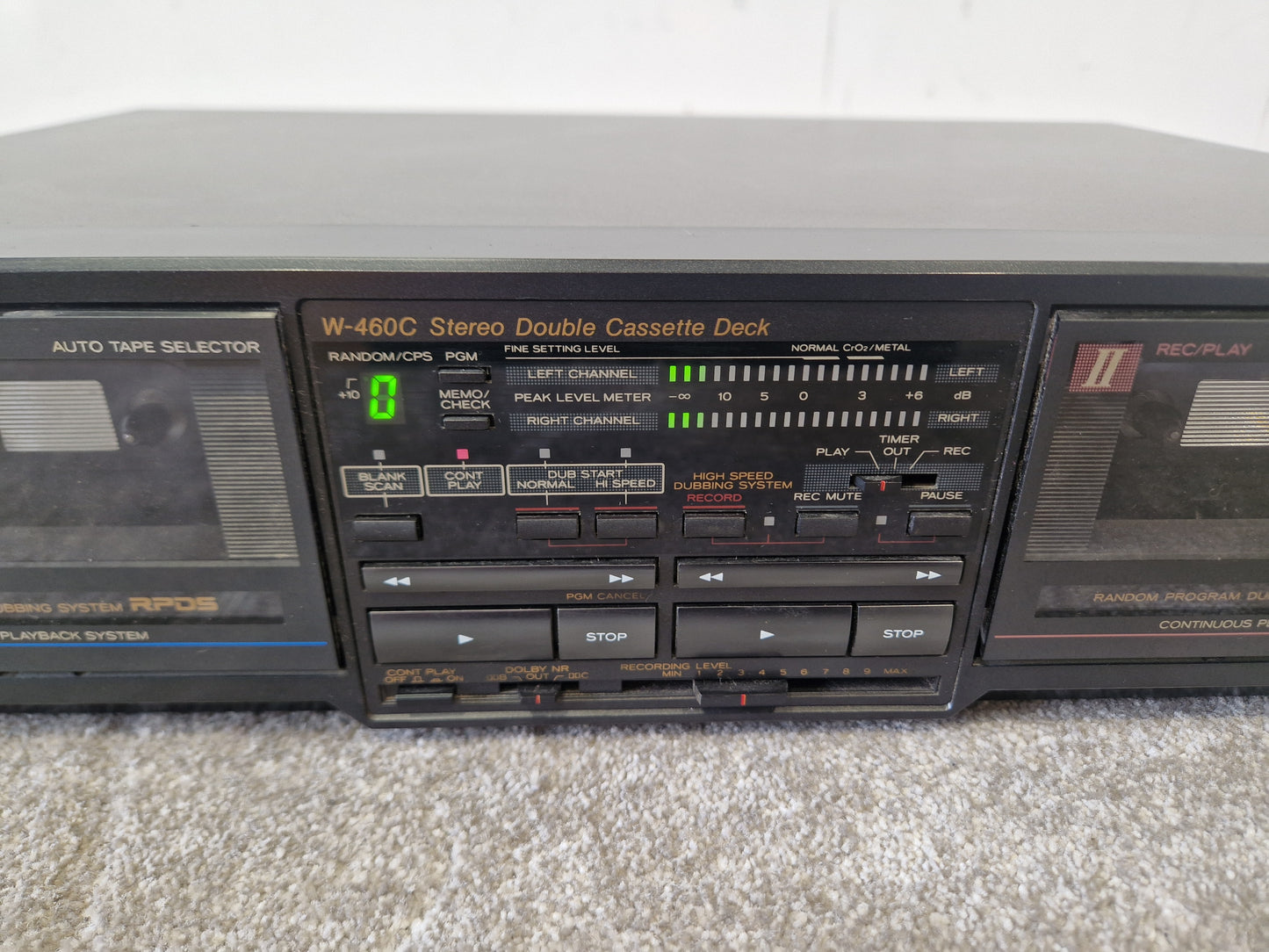 TEAC W-460C Double Cassette Deck – Auto Reverse – Very Good