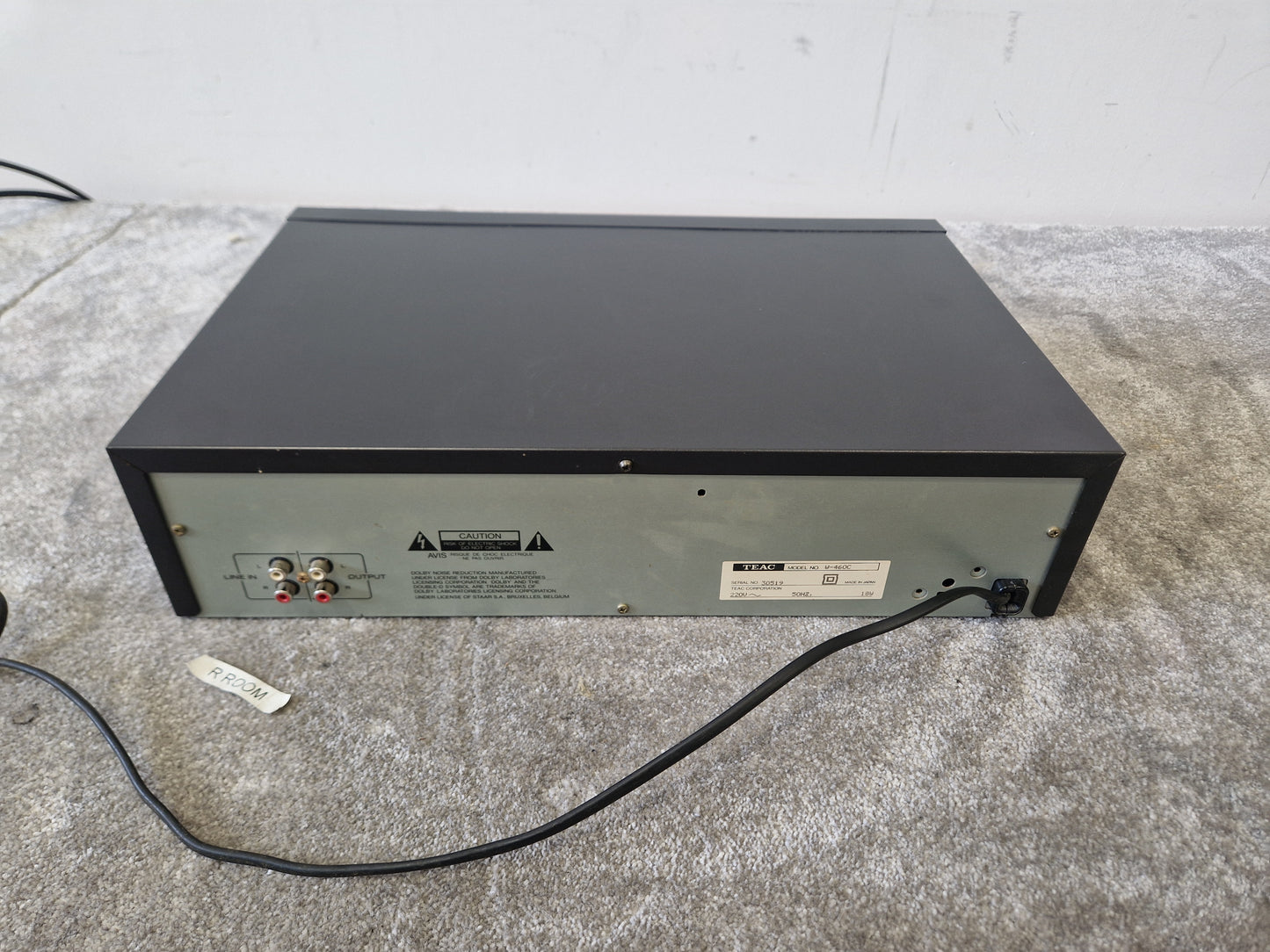 TEAC W-460C Double Cassette Deck – Auto Reverse – Very Good