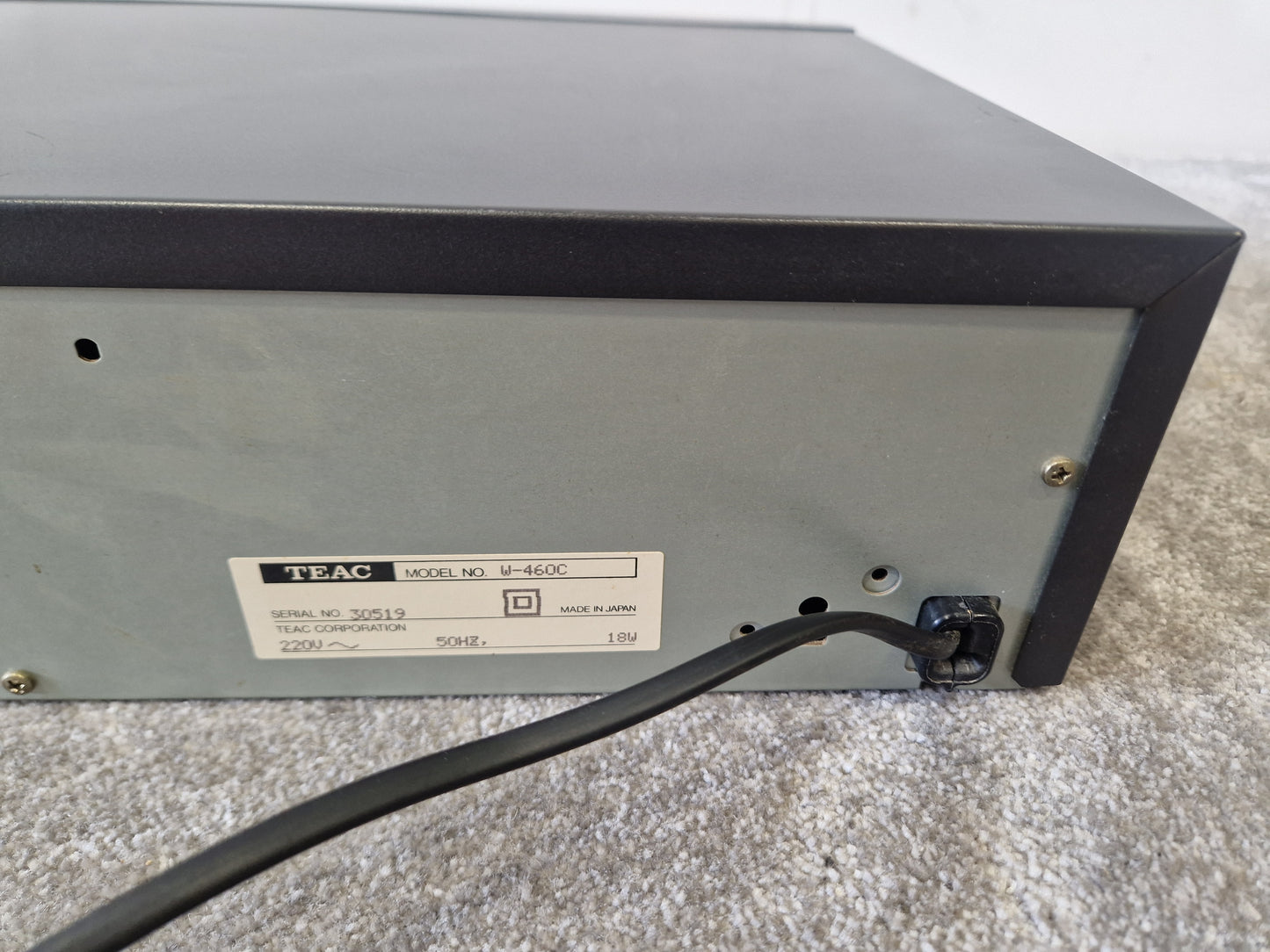 TEAC W-460C Double Cassette Deck – Auto Reverse – Very Good