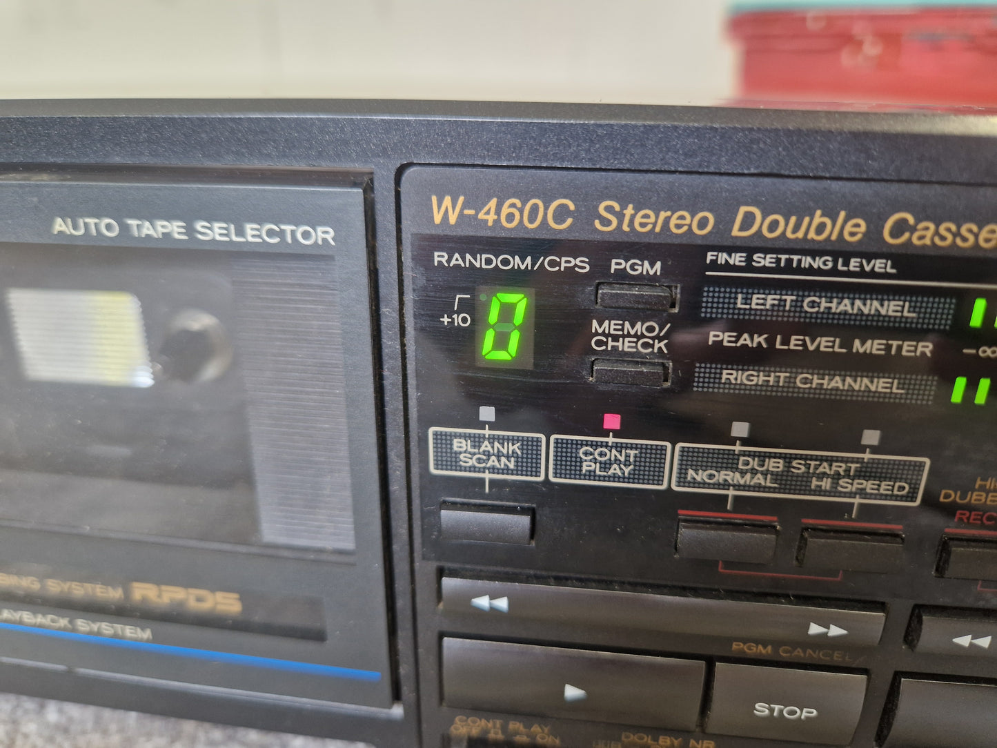 TEAC W-460C Double Cassette Deck – Auto Reverse – Very Good