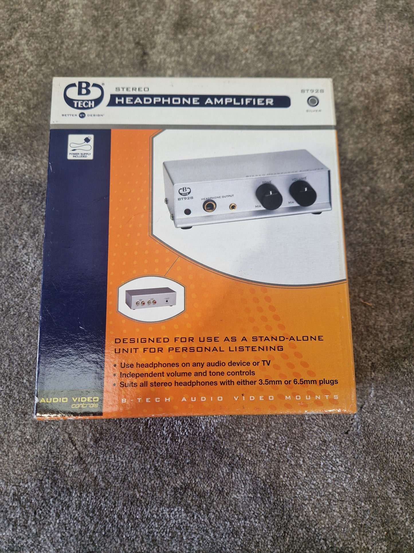 B-Tech Stereo Headphone Amplifier – Excellent w/ Original Boxing