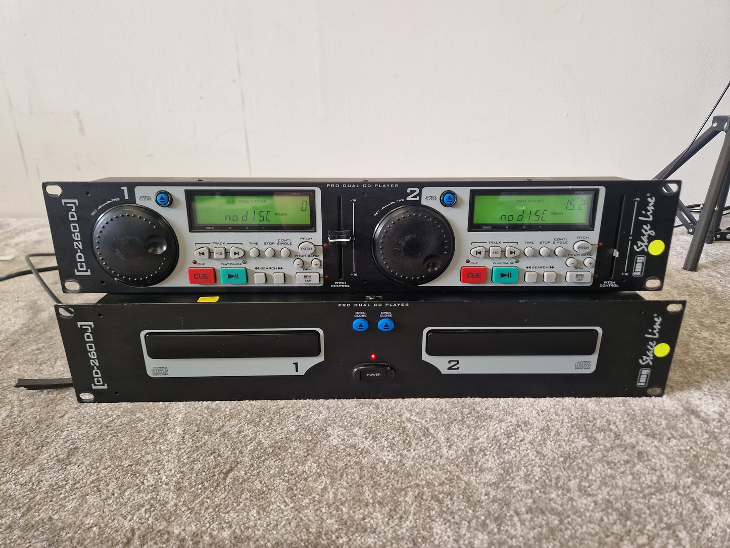 Stage Line CD-260 DJ Pro Dual CD Player – Dual Drive – Pitch Control - Very Good