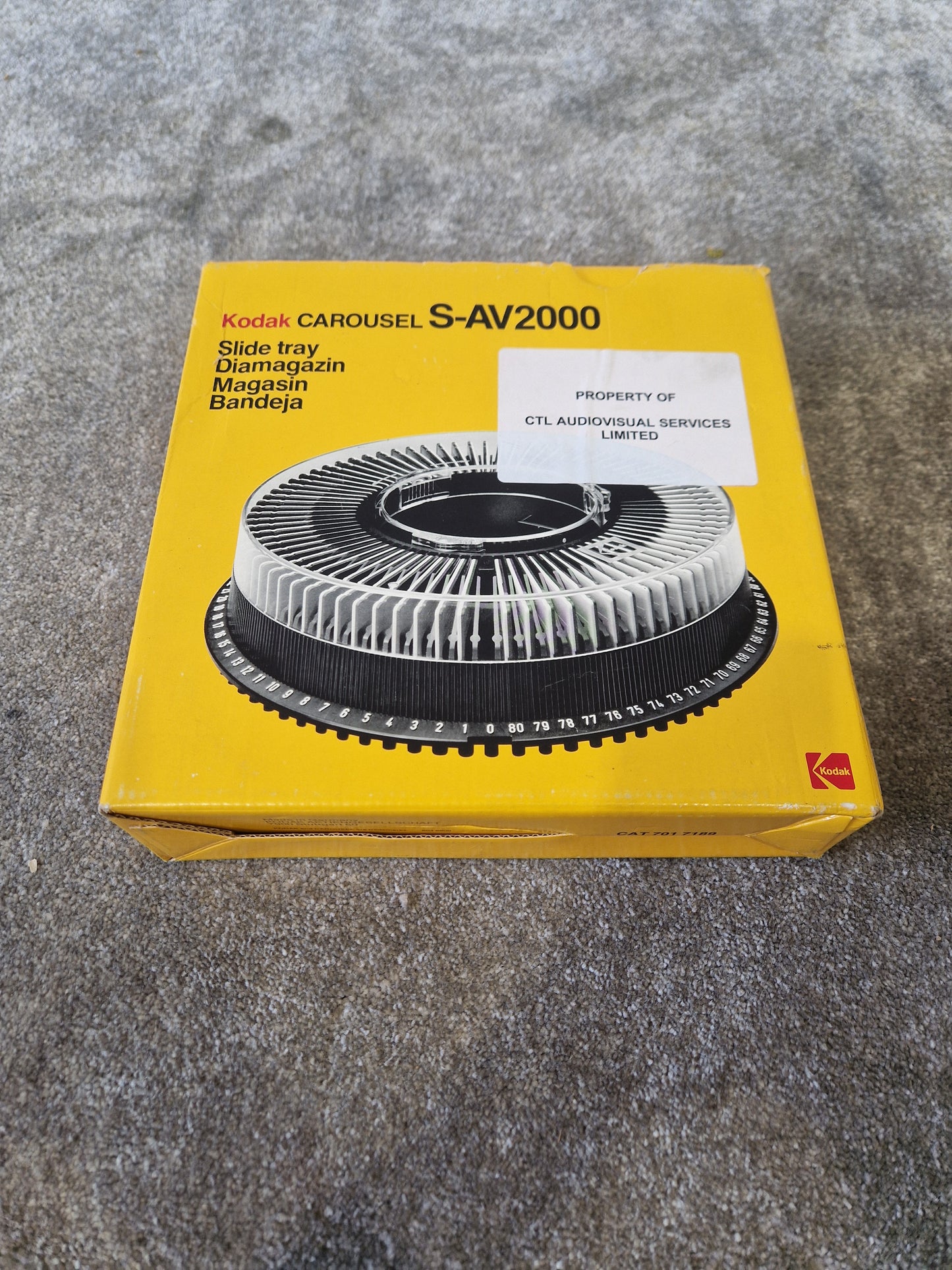 Kodiak Carousel S-AV2000 Slide Tray – Good w/ Original Box