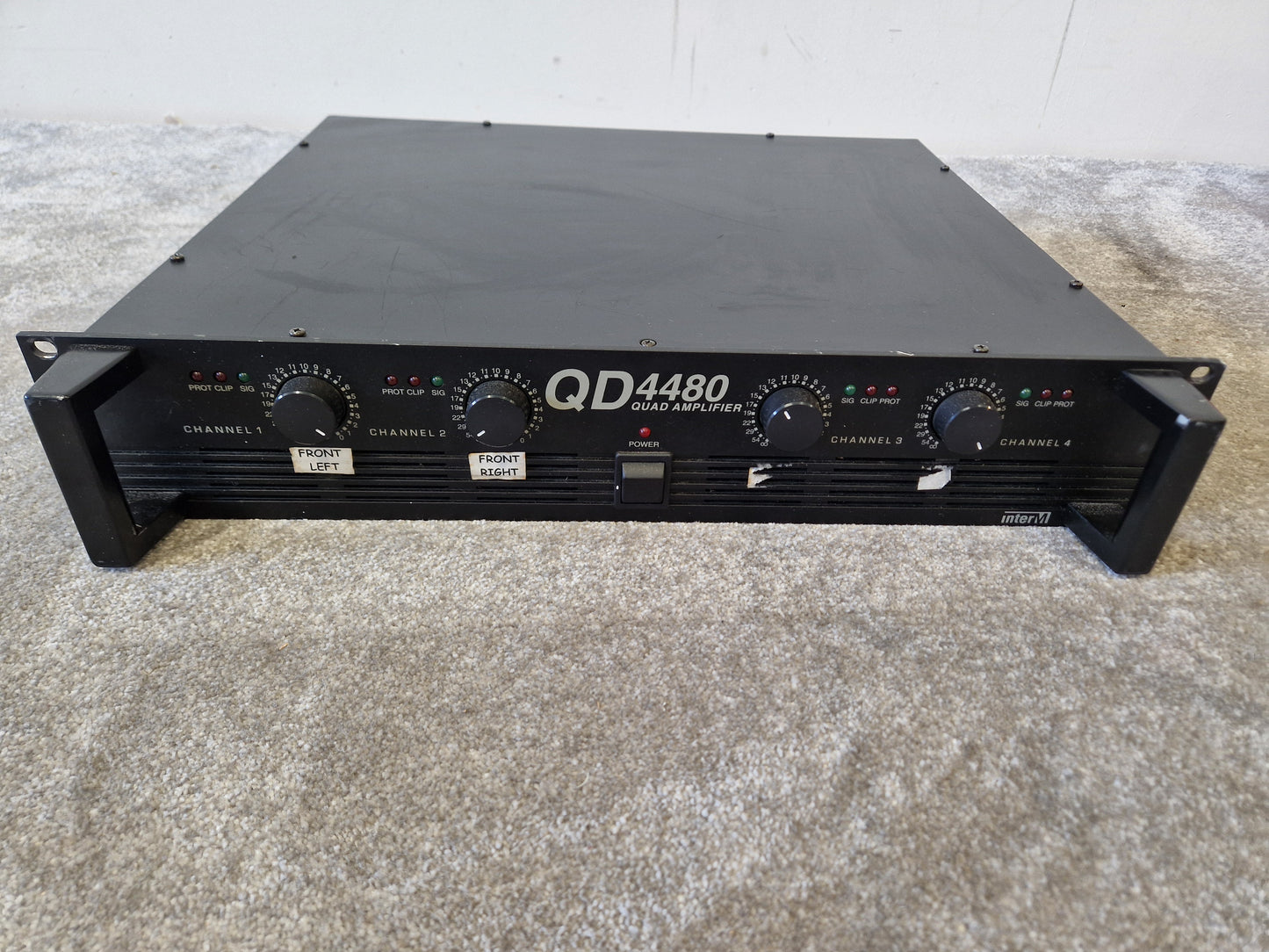 InterM QD4480 Quad Amplifier – 4x80W @ 8Ω – Good