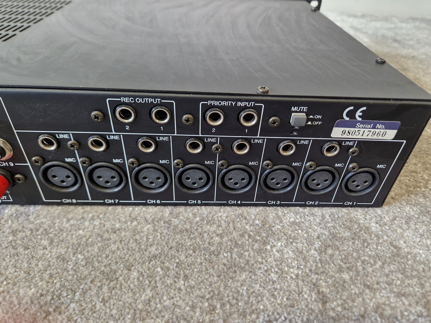 InterM PP-9214 Pre Amplifier – 8 Mic/Line Inputs - Very Good