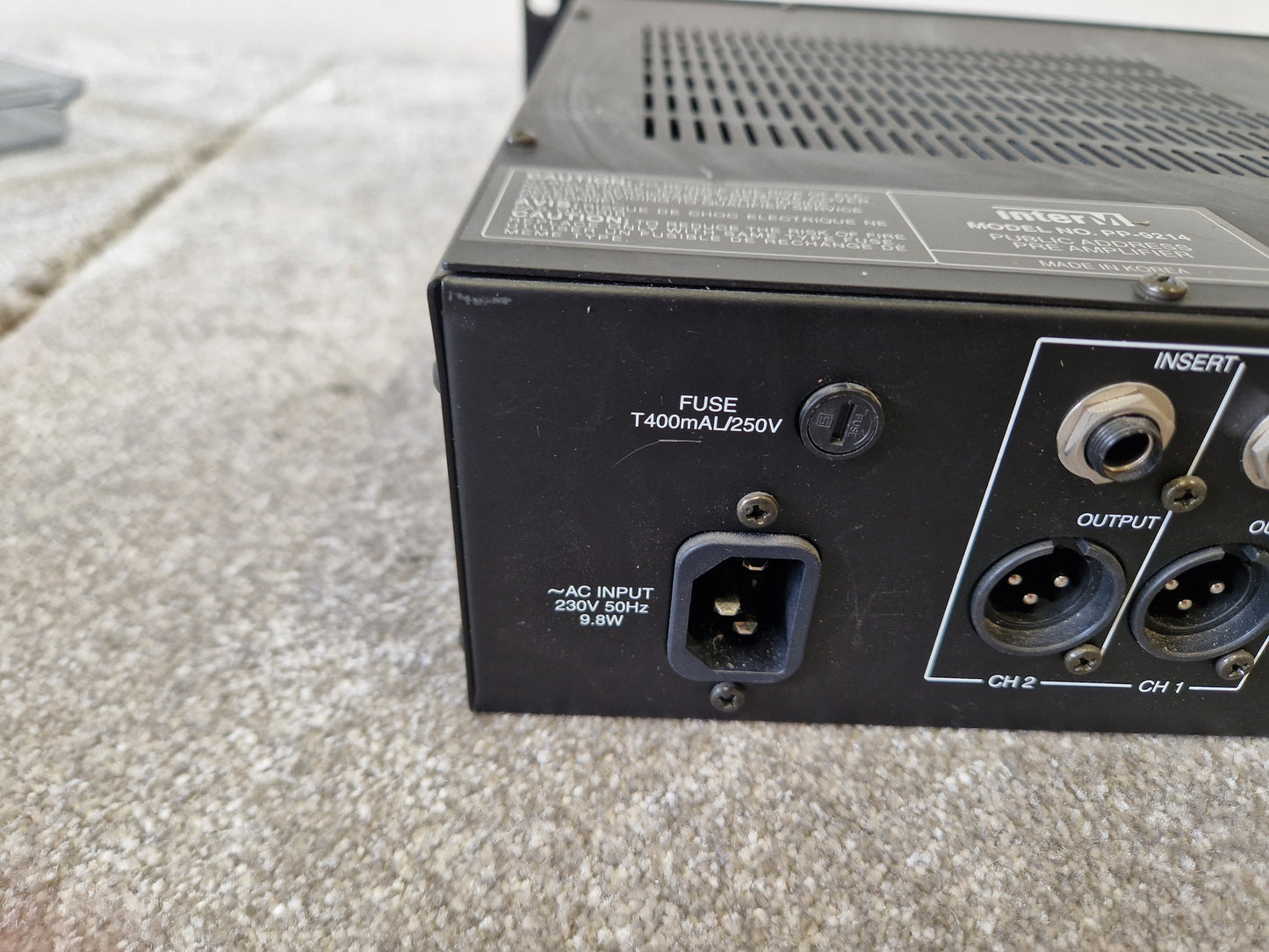 InterM PP-9214 Pre Amplifier – 8 Mic/Line Inputs - Very Good