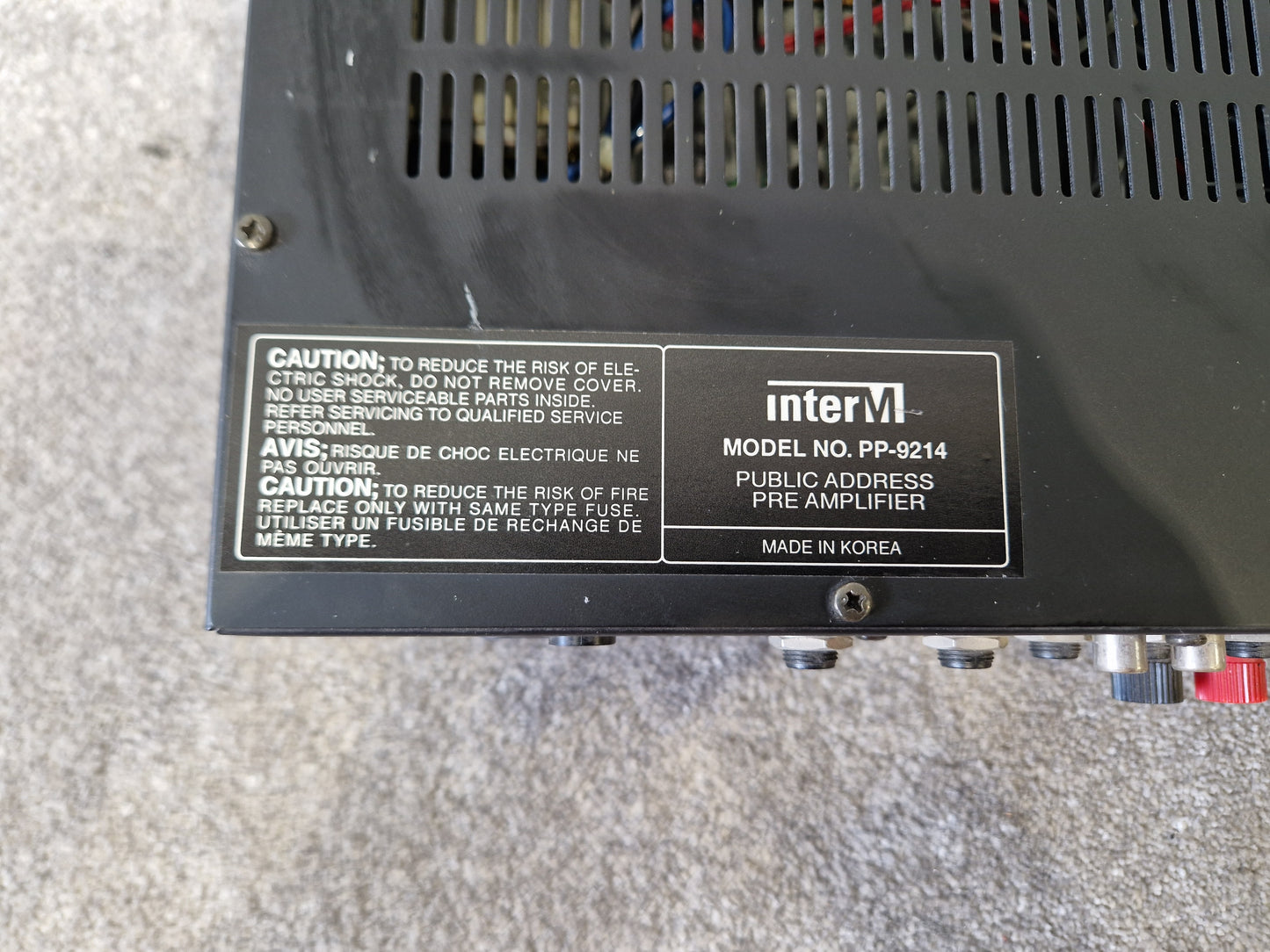 InterM PP-9214 Pre Amplifier – 8 Mic/Line Inputs - Very Good