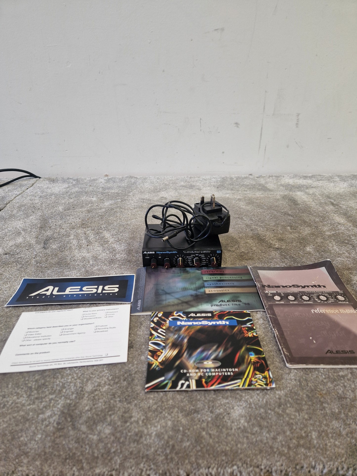 Alesis NanoSynth – 64-Voice Synth Module – Very Good, Scratched, w/ DVD-ROM