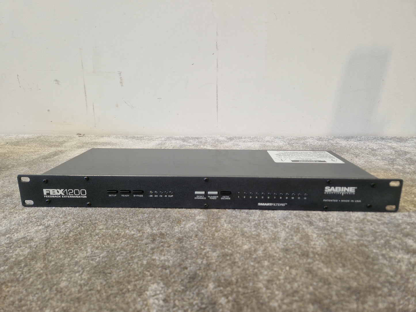 Sabine FBX 1200 – Feedback Exterminator, Rackmount – Spares or Repairs