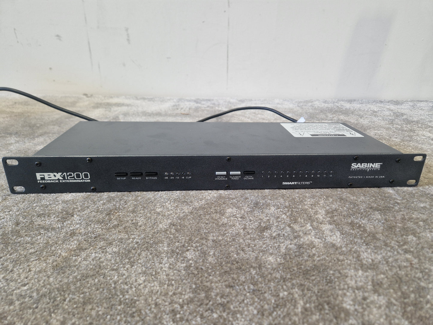 Sabine FBX 1200 – Feedback Exterminator, Rackmount – Spares or Repairs