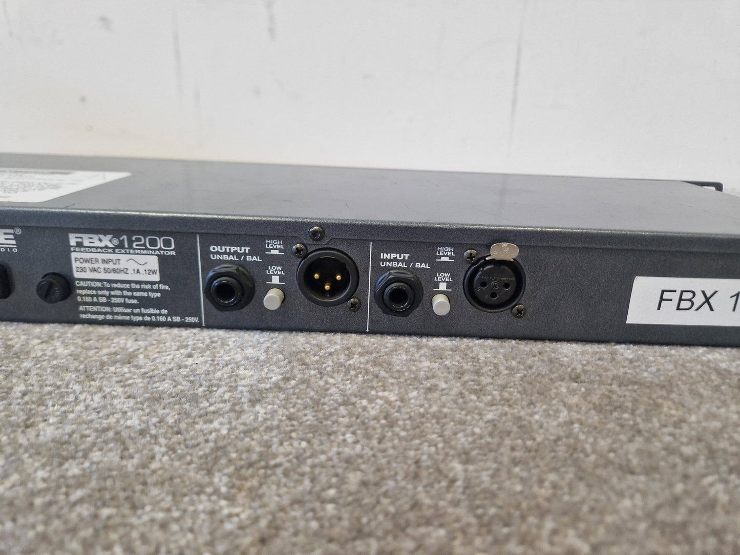 Sabine FBX 1200 – Feedback Exterminator, Rackmount – Spares or Repairs
