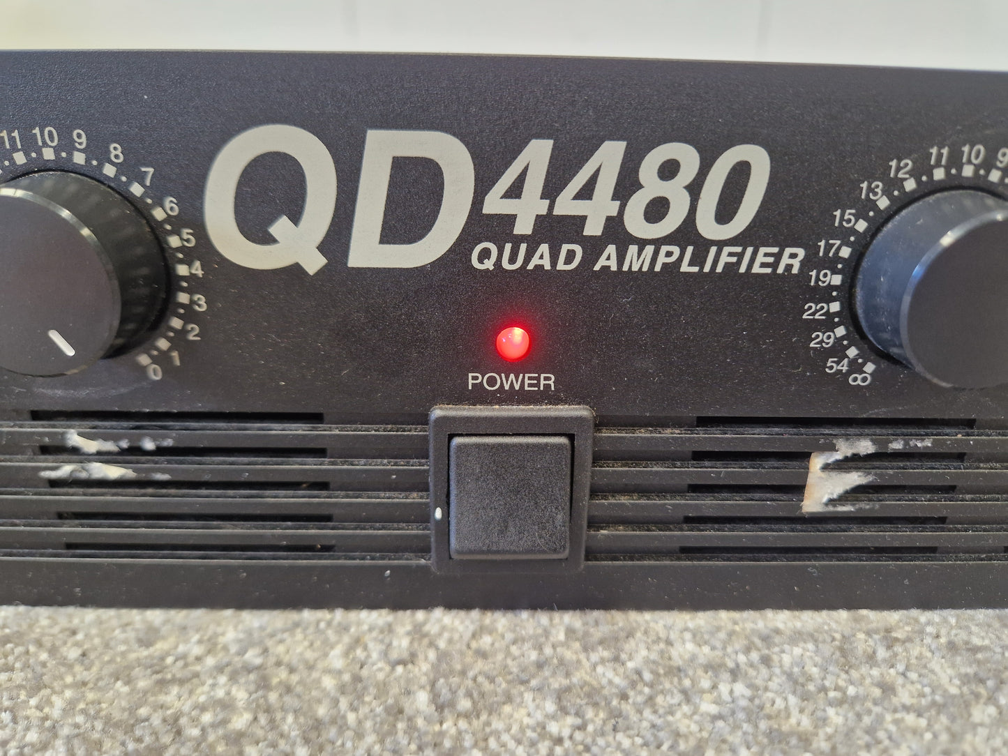 InterM QD4480 Quad Amplifier – 4x80W @ 8Ω – Good