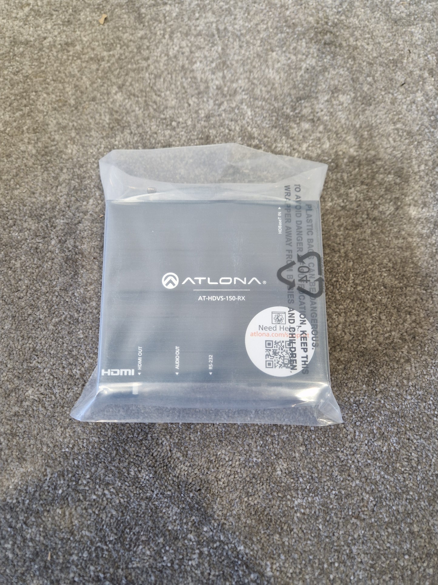 Atlona AT-HDVS-150-RX HDBaseT Scaler – Open Box New w/ AC Adapter