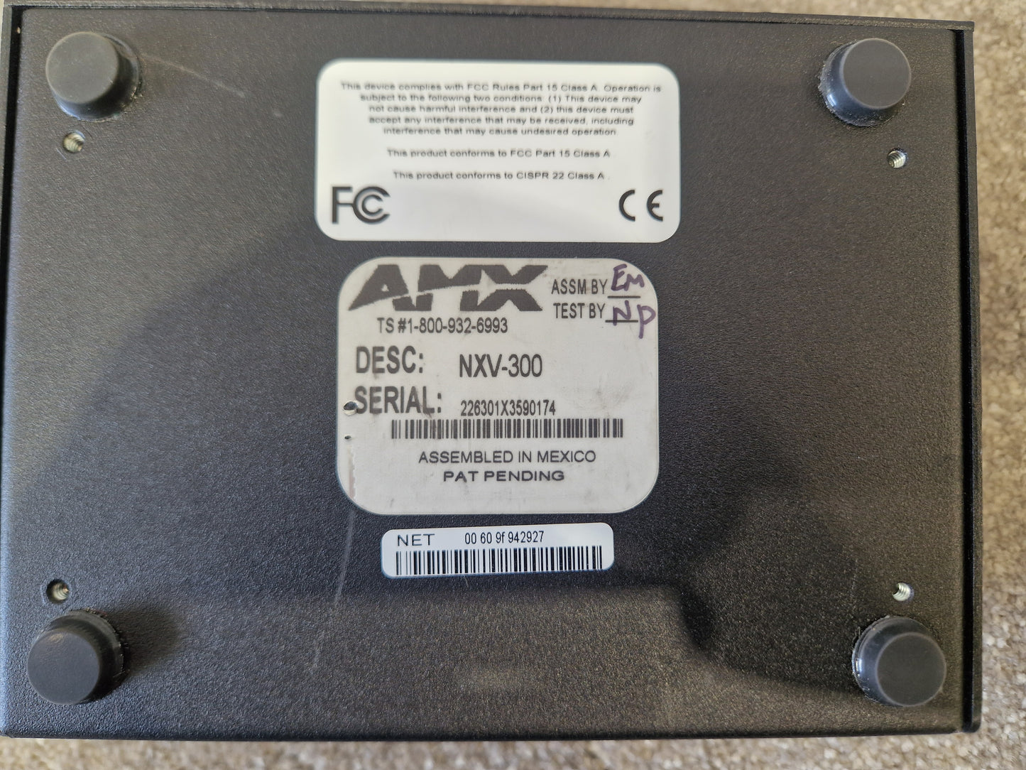 AMX Modero NXV-300 – Virtual Touch Panel – Very Good
