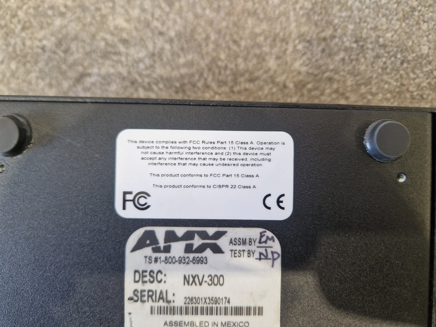 AMX Modero NXV-300 – Virtual Touch Panel – Very Good