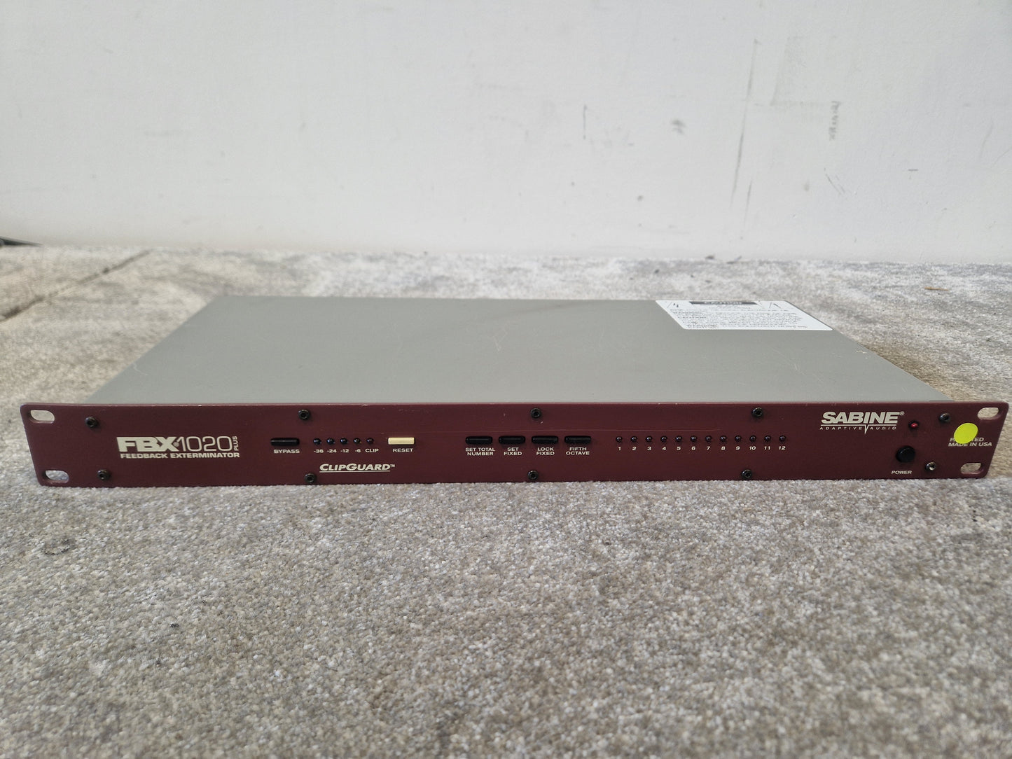 Sabine FBX1020 Feedback Exterminator – 20-Bit DSP – 10 Constant Q Filters – Good