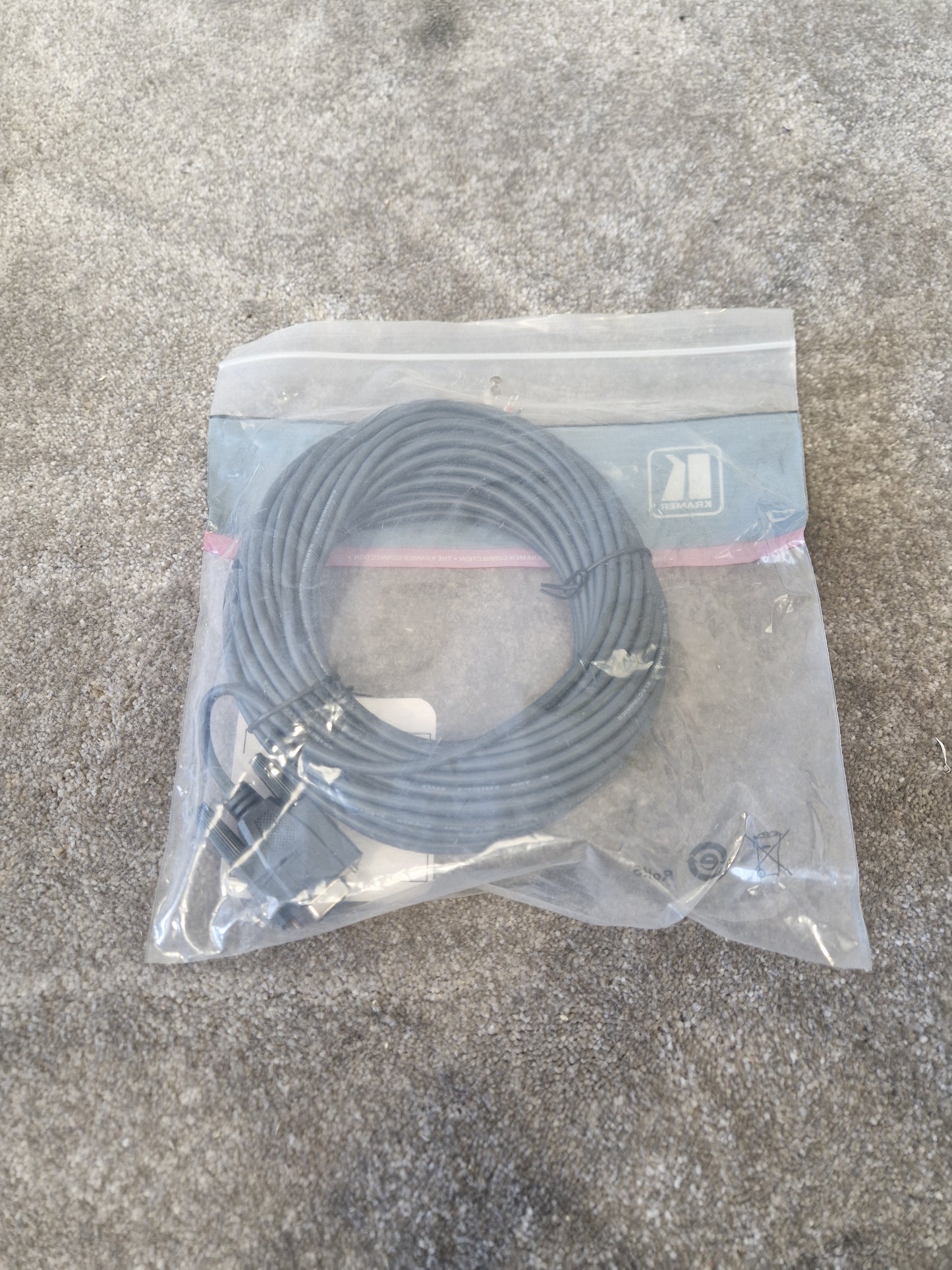 Kramer C-D9F/OPEN-50 RS-232 to Bare Wire Cable - 50ft - New w/ Packaging