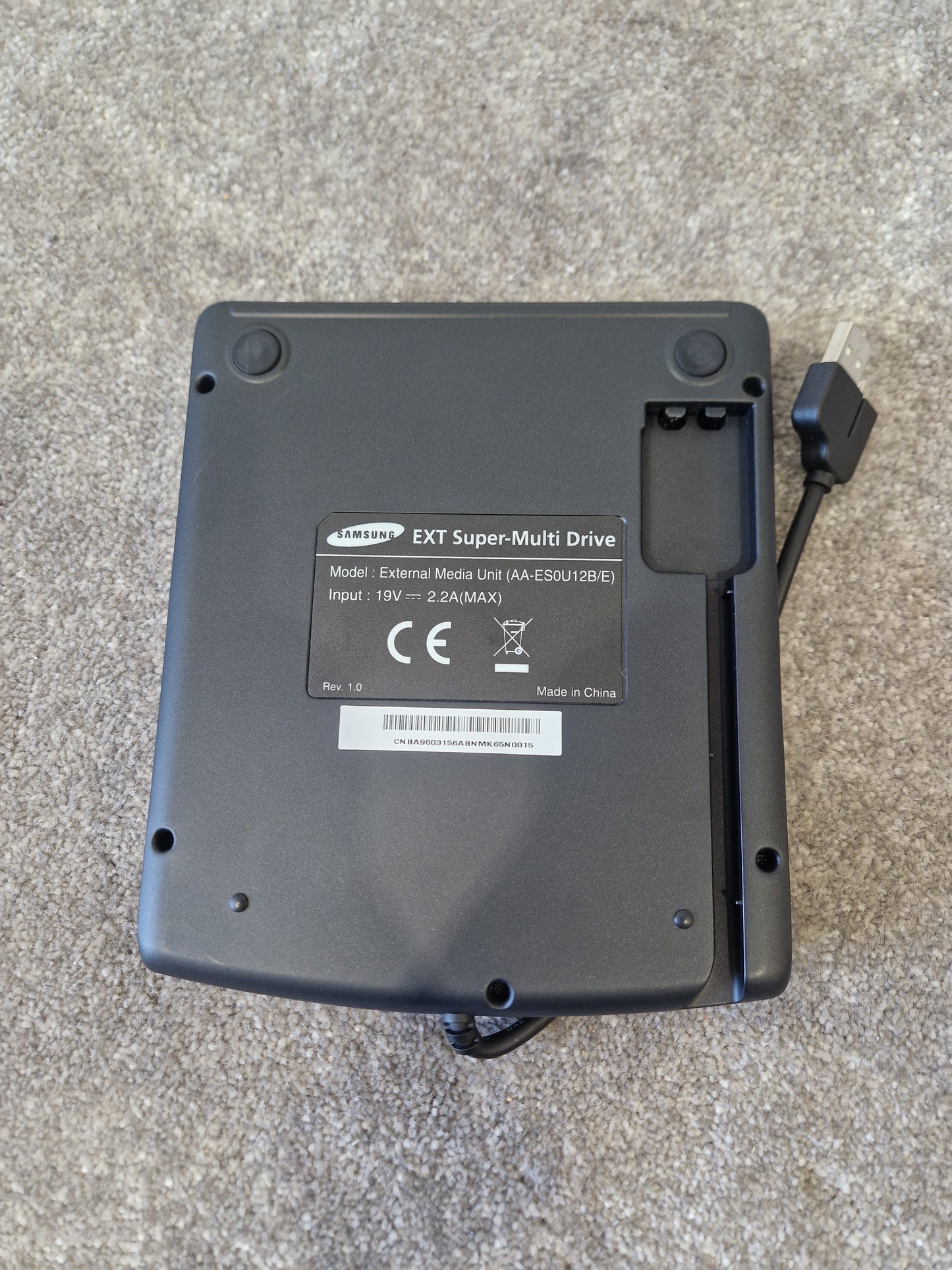 Samsung AA-ES0U12B/E – External DVD±RW Optical Drive – Excellent w/ Original Box