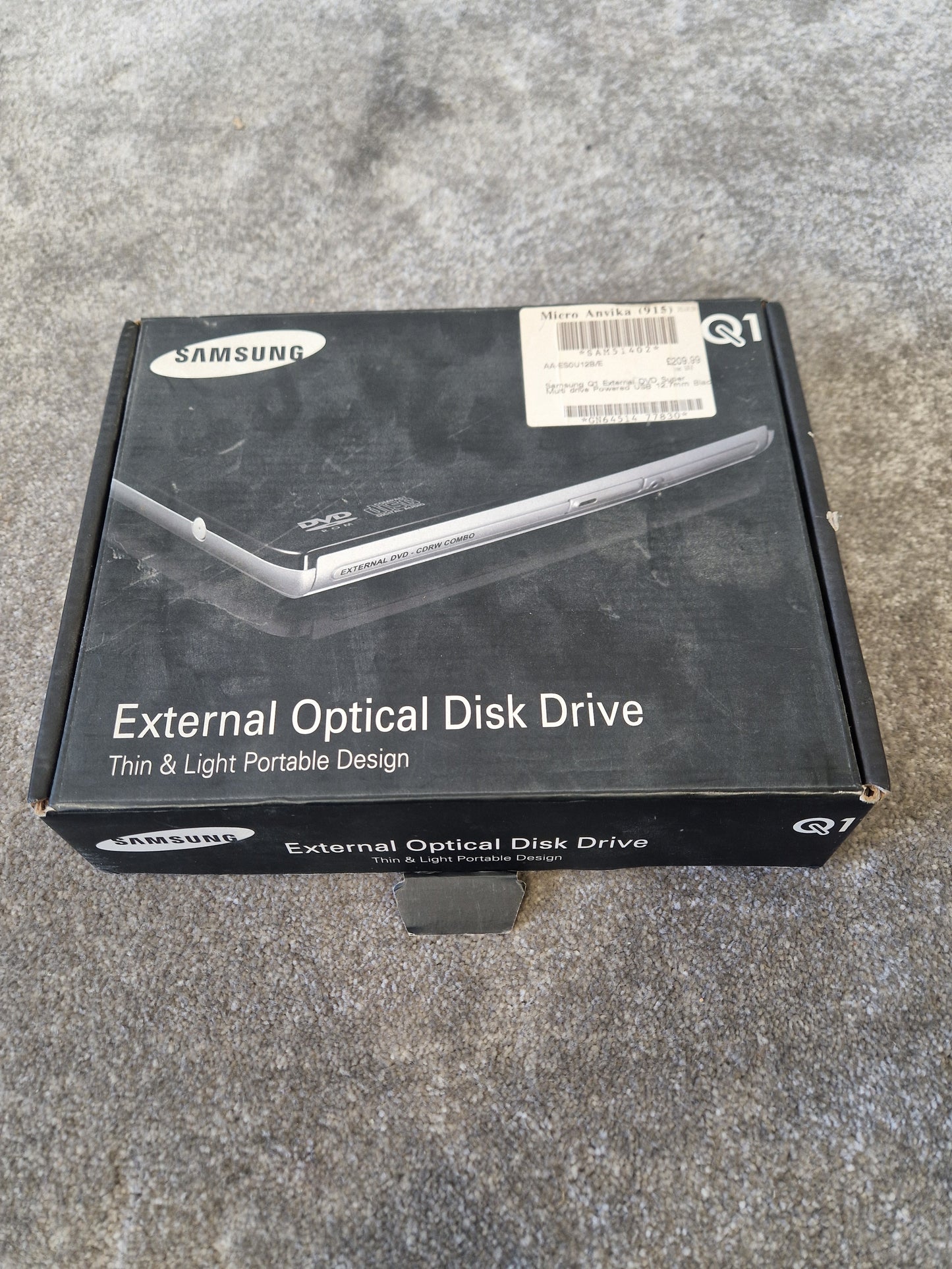 Samsung AA-ES0U12B/E – External DVD±RW Optical Drive – Excellent w/ Original Box
