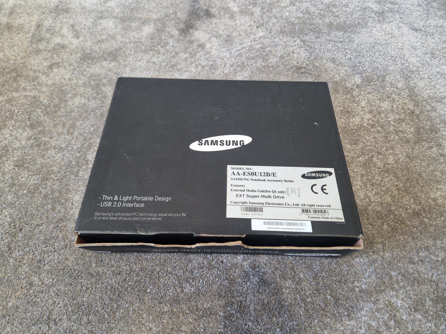 Samsung AA-ES0U12B/E – External DVD±RW Optical Drive – Excellent w/ Original Box