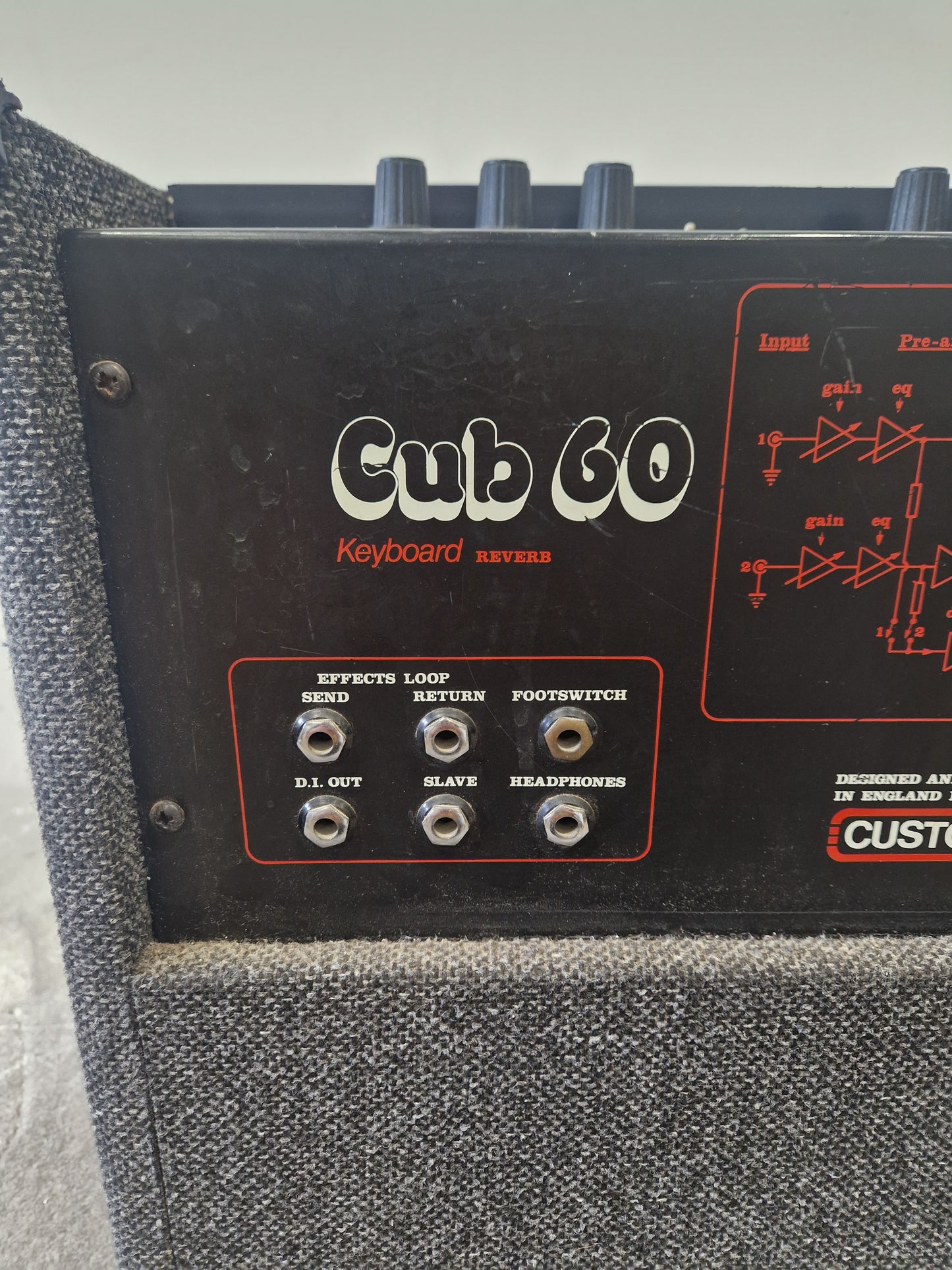 Custom Sound Cub 60 Keyboard Amplifier – 60W Solid-State Combo – Very Good
