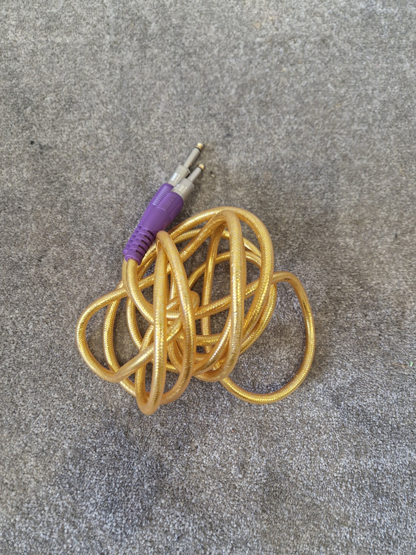 3m Gold Guitar Cable – Gold-Tipped ¼" Jack – Very Good