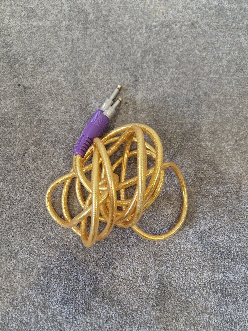 3m Gold Guitar Cable - Gold-Tipped ¼" Jack - Very Good - image 4