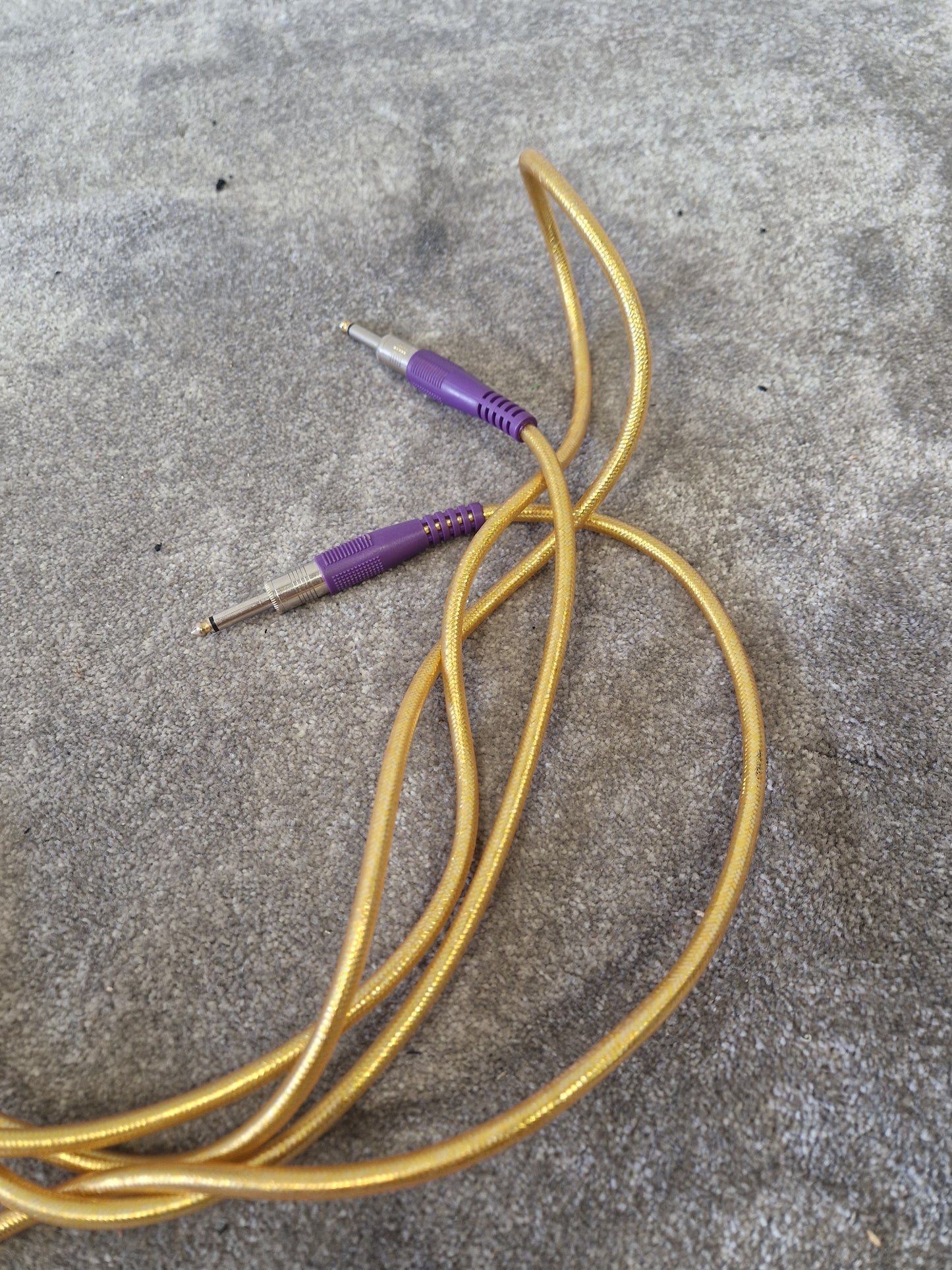 3m Gold Guitar Cable – Gold-Tipped ¼" Jack – Very Good