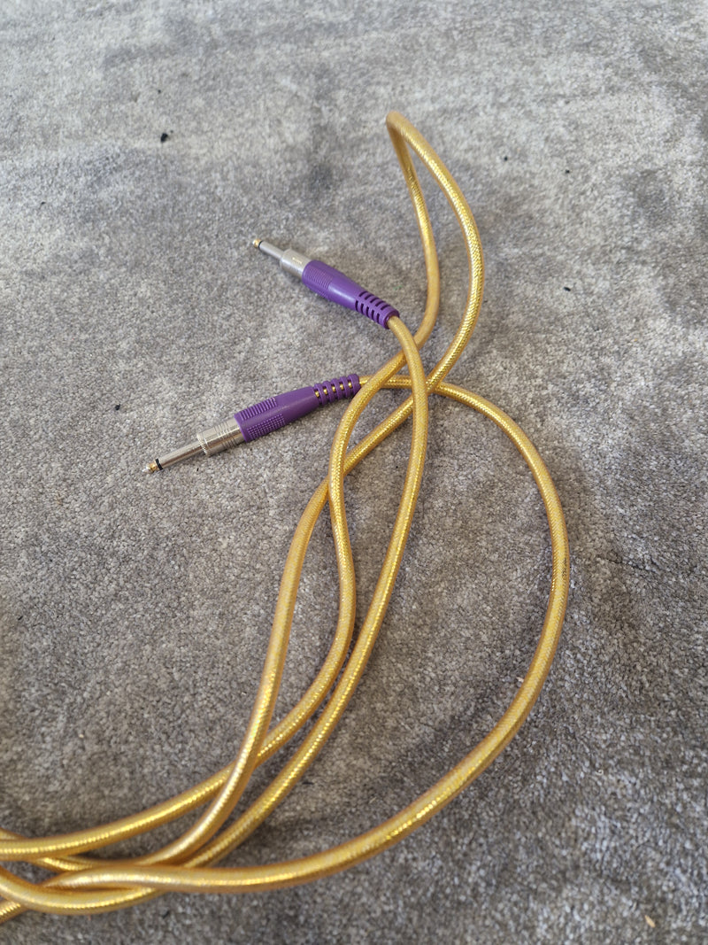 3m Gold Guitar Cable - Gold-Tipped ¼" Jack - Very Good - image 6
