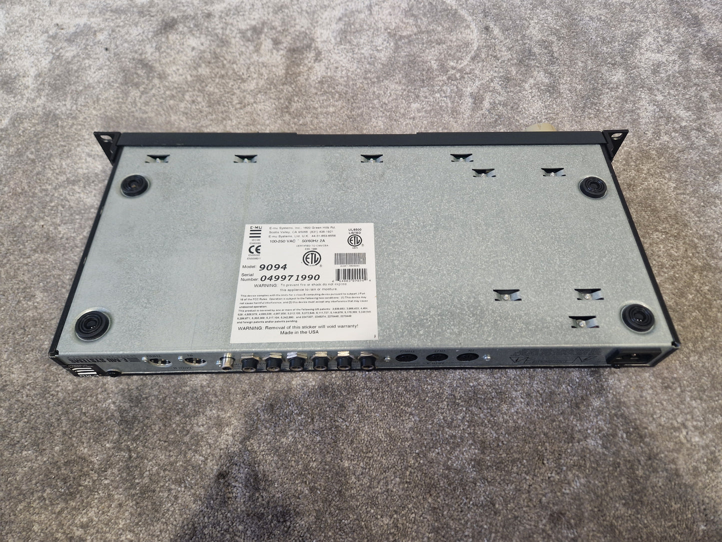 E-MU Proteus 2000 (9094) – Rackmount Synth Module – Very Good w/ Manual