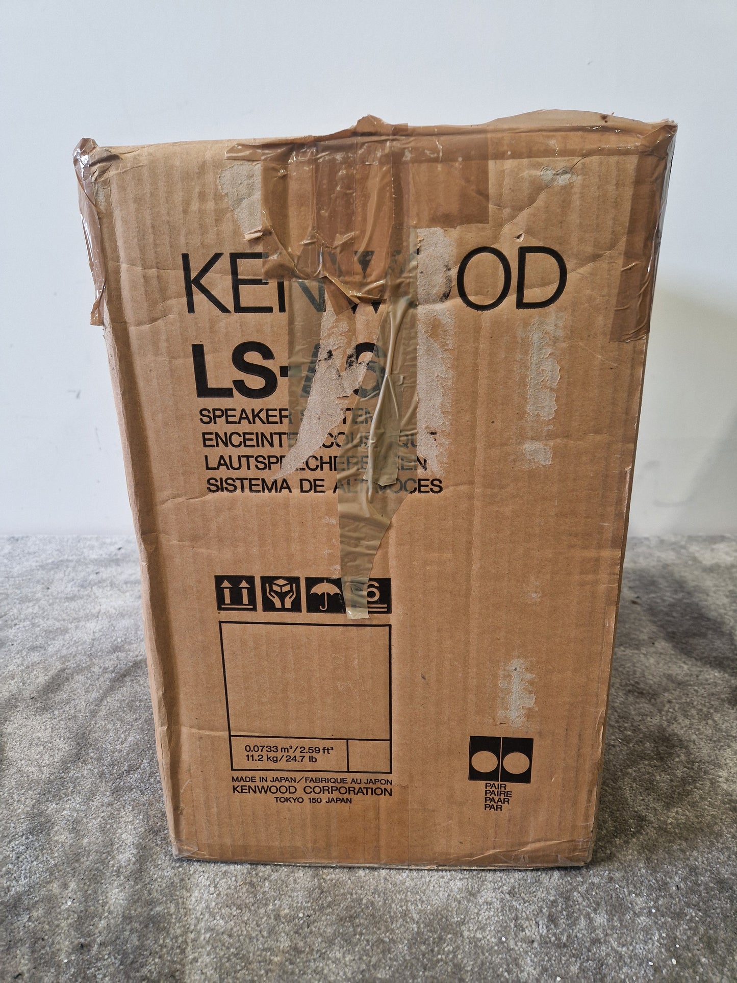 Kenwood LS-A6 – 60W Hi-Fi Speakers – Compact Design & Wired Connectivity – Very Good w/ Original Box