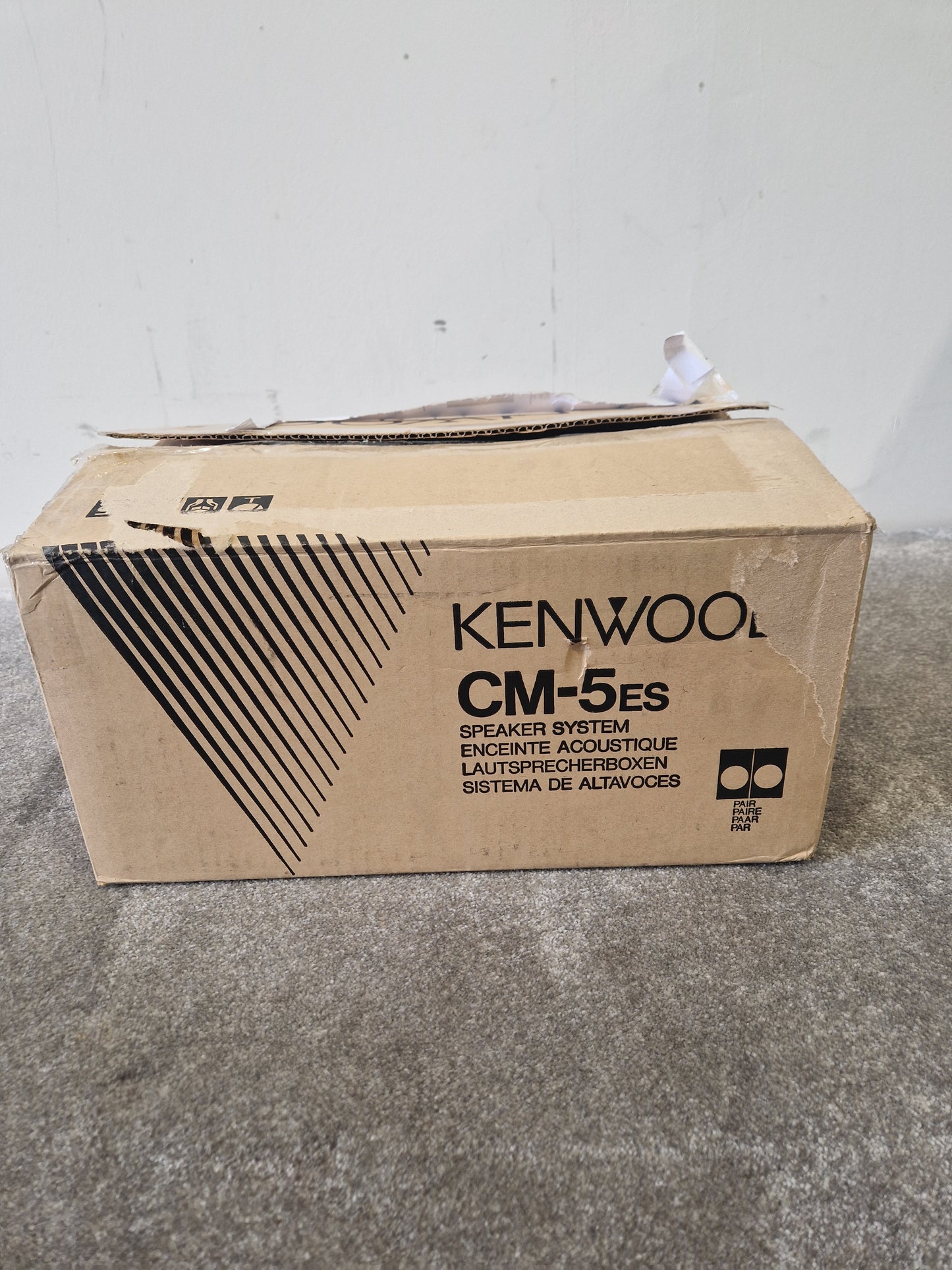 Kenwood CM-5ES – Compact Bookshelf Speakers – Excellent w/ Original Box
