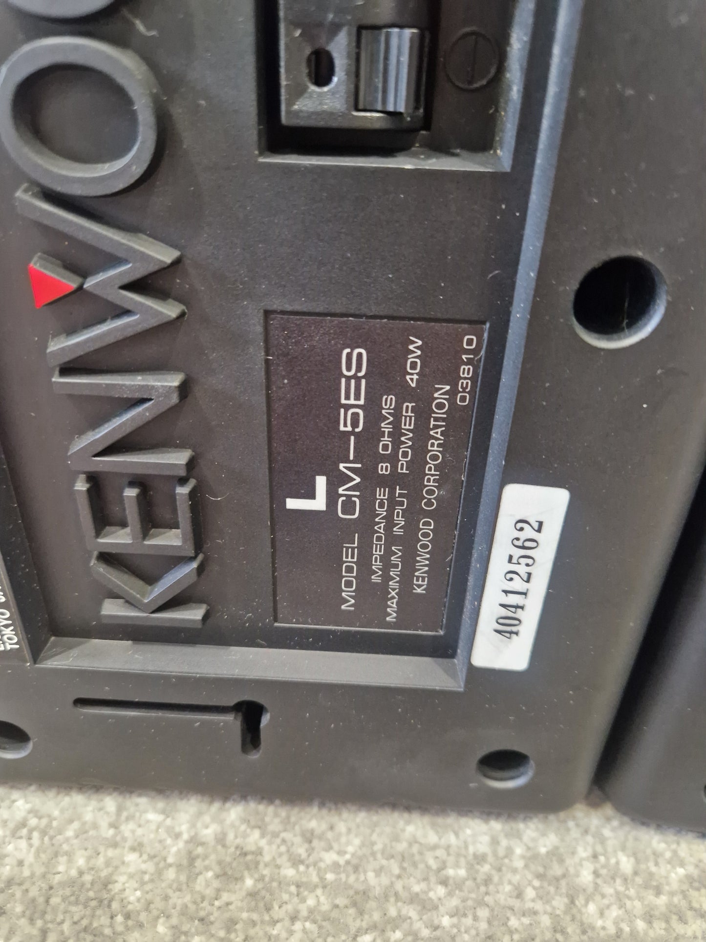 Kenwood CM-5ES – Compact Bookshelf Speakers – Excellent w/ Original Box