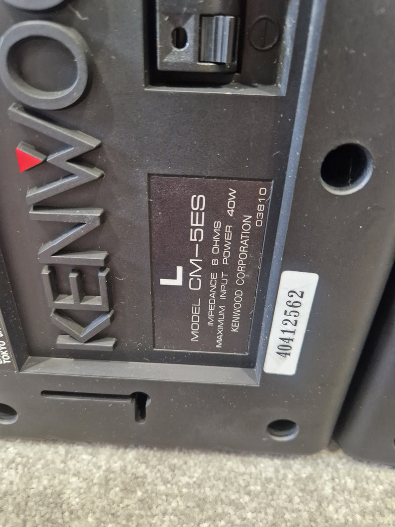 Kenwood CM-5ES - Compact Bookshelf Speakers - Excellent w/ Original Box - image 5
