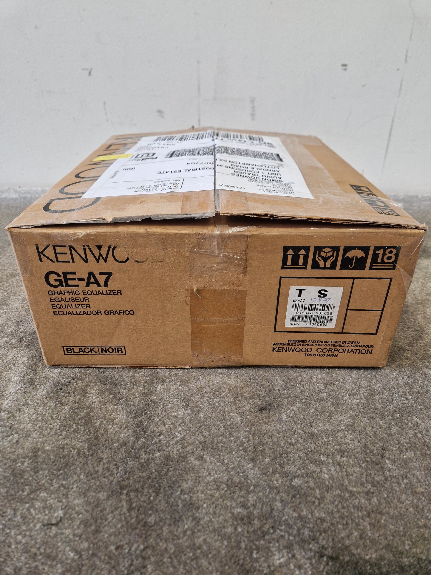 Kenwood GE-A7 – 7-Band Graphic Equalizer – Excellent w/ Original Box