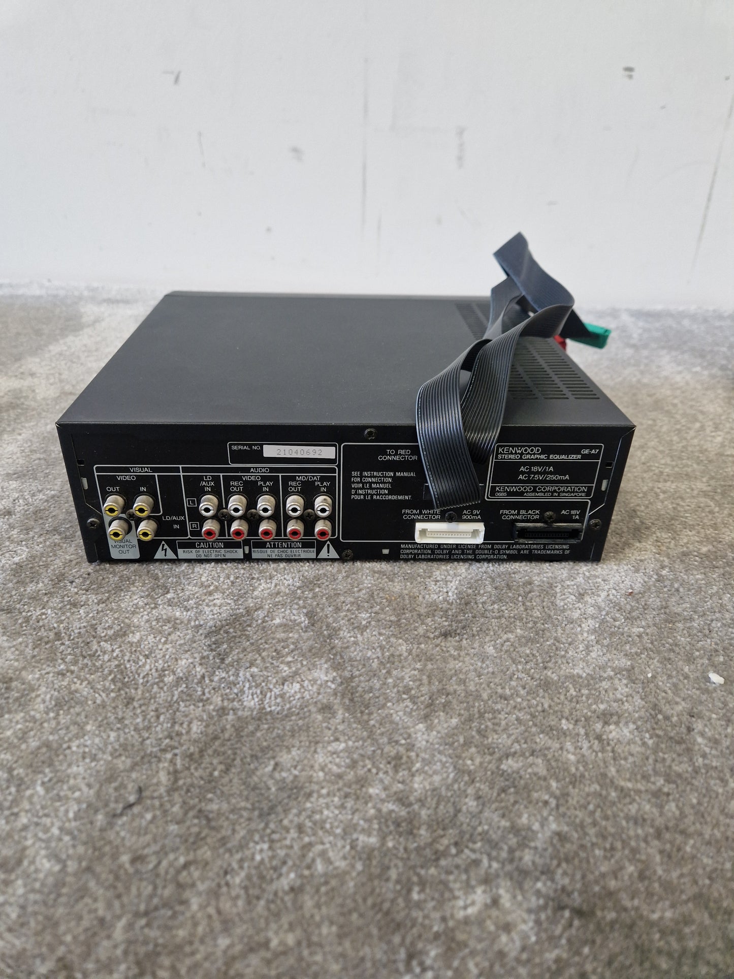 Kenwood GE-A7 – 7-Band Graphic Equalizer – Excellent w/ Original Box