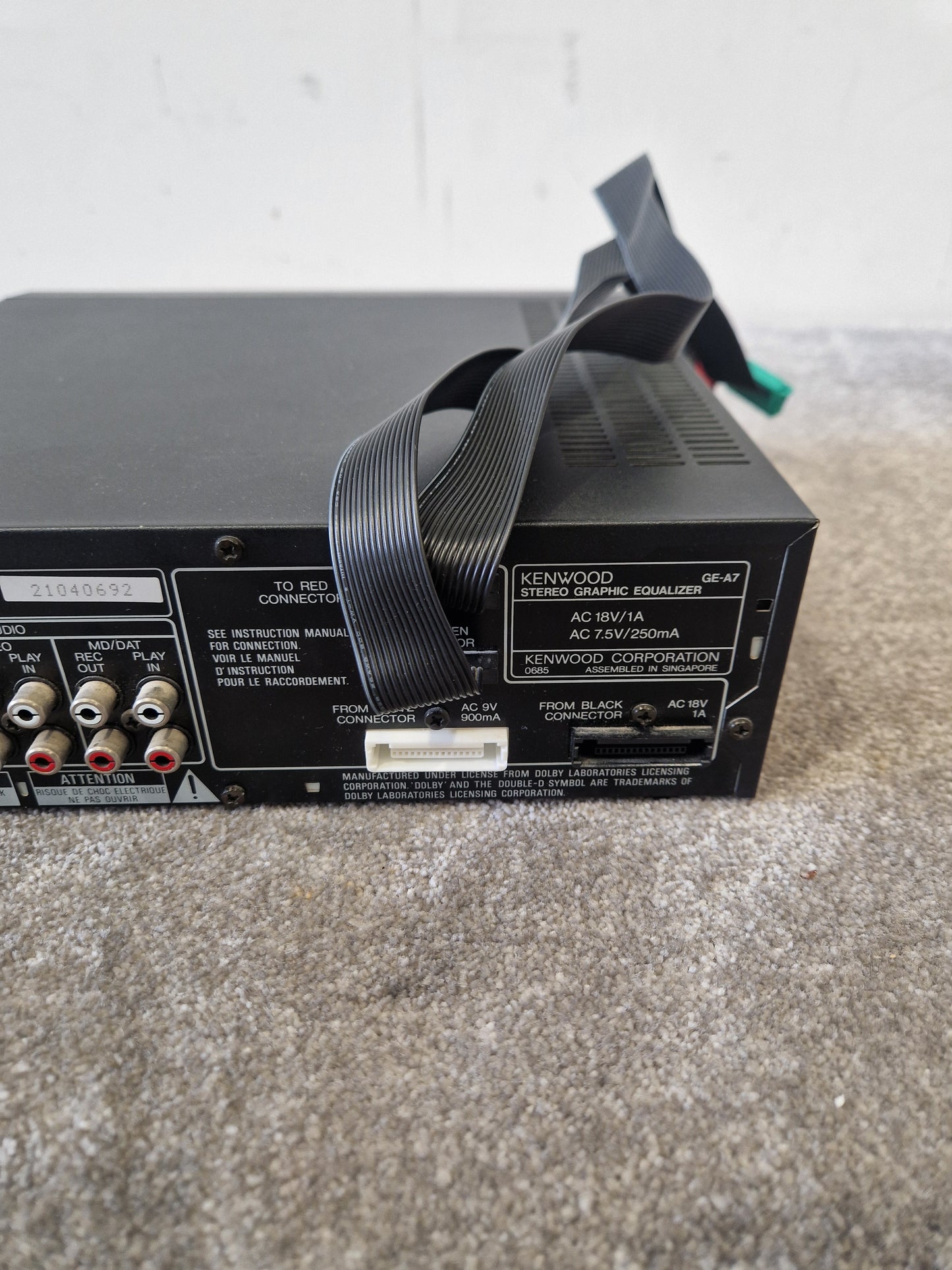 Kenwood GE-A7 – 7-Band Graphic Equalizer – Excellent w/ Original Box