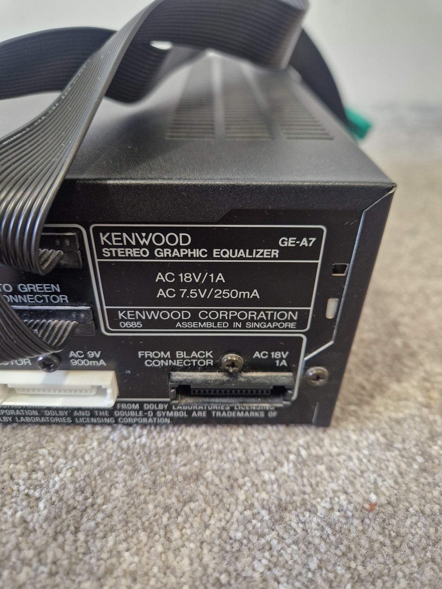 Kenwood GE-A7 – 7-Band Graphic Equalizer – Excellent w/ Original Box