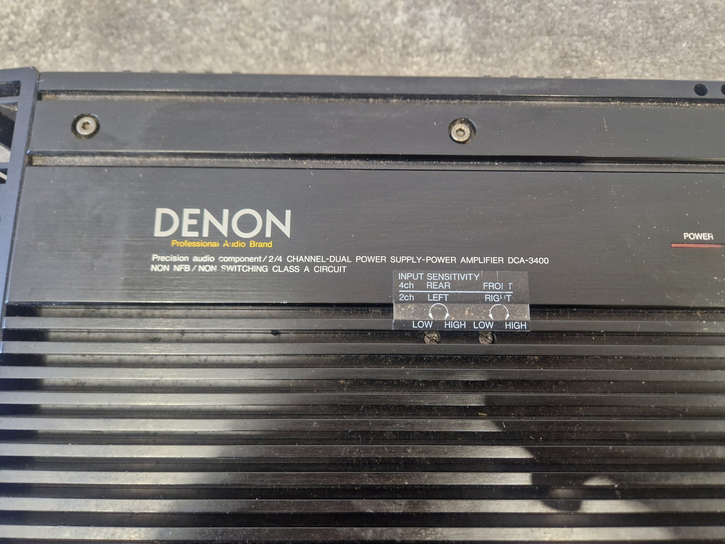 Denon DCA-3400 - High-Quality Car Audio Amplifier, 2-Channel - Very Good w/ Original Box & Manuals